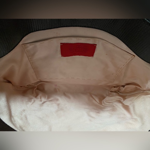 RARE Y2K Authentic Valentino Garavani intricately beaded silk and leather tote ~ - Picture 13 of 16